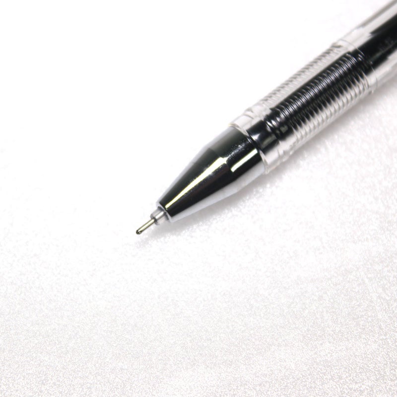 Dong-A X12 Fine Tech 0.5 Mm Gel Ink Rollerball Pen - Black - Pack of 12 Pens - Image 4